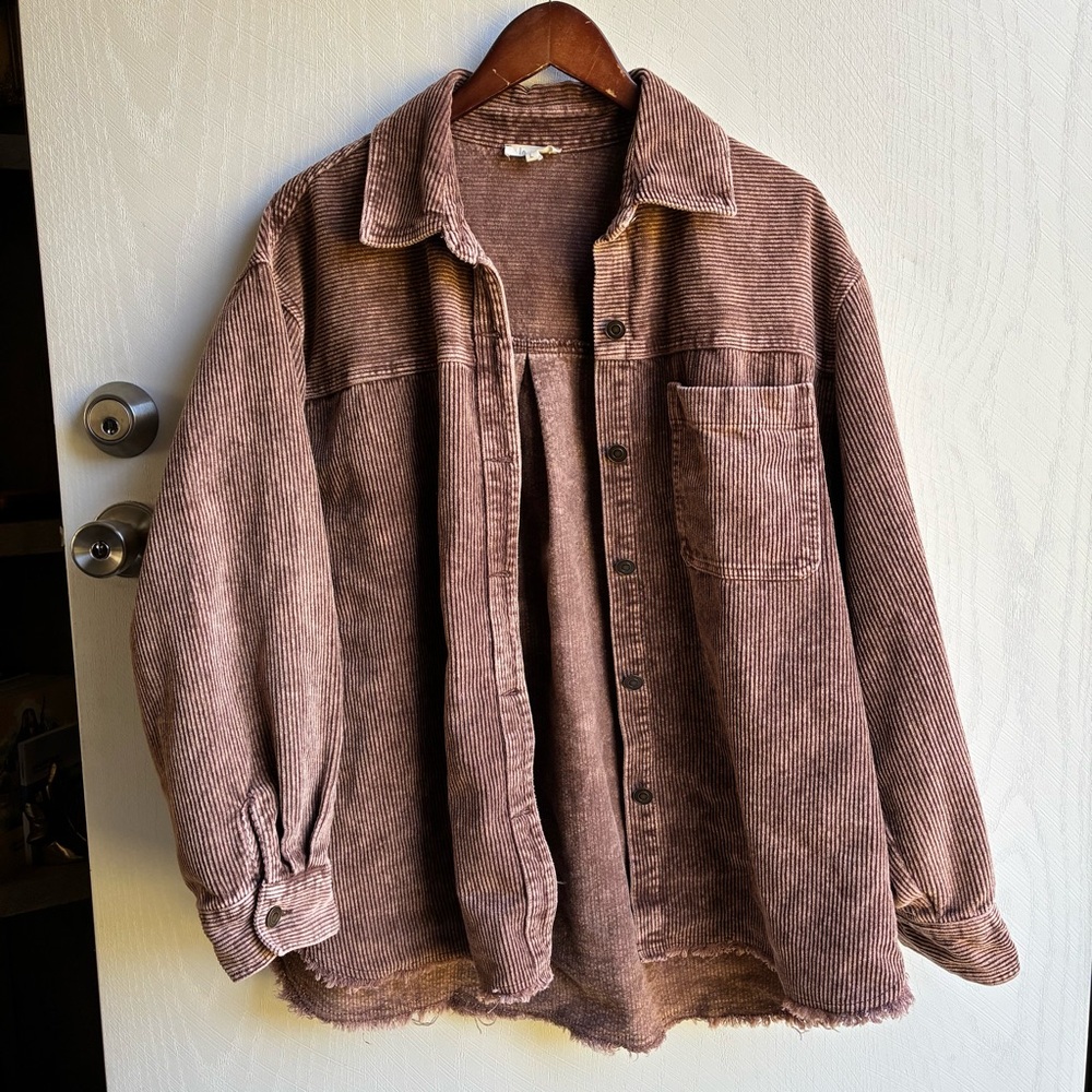 Corduroy Brown Jacket La Miel Size Large